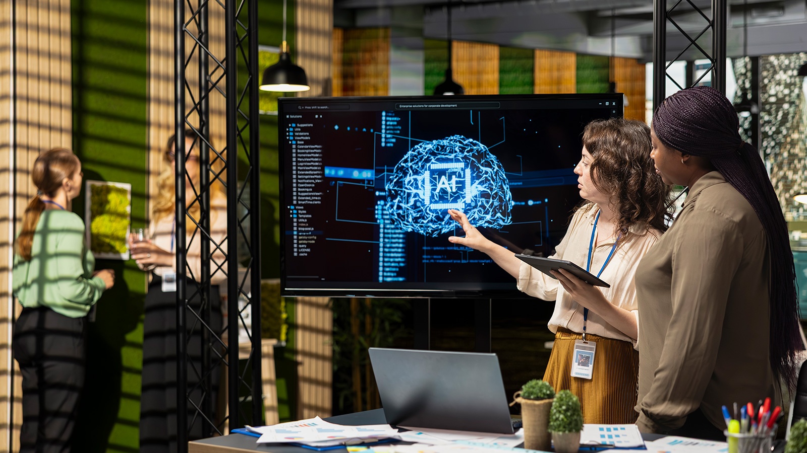 diverse team leveraging deep learning with AI
