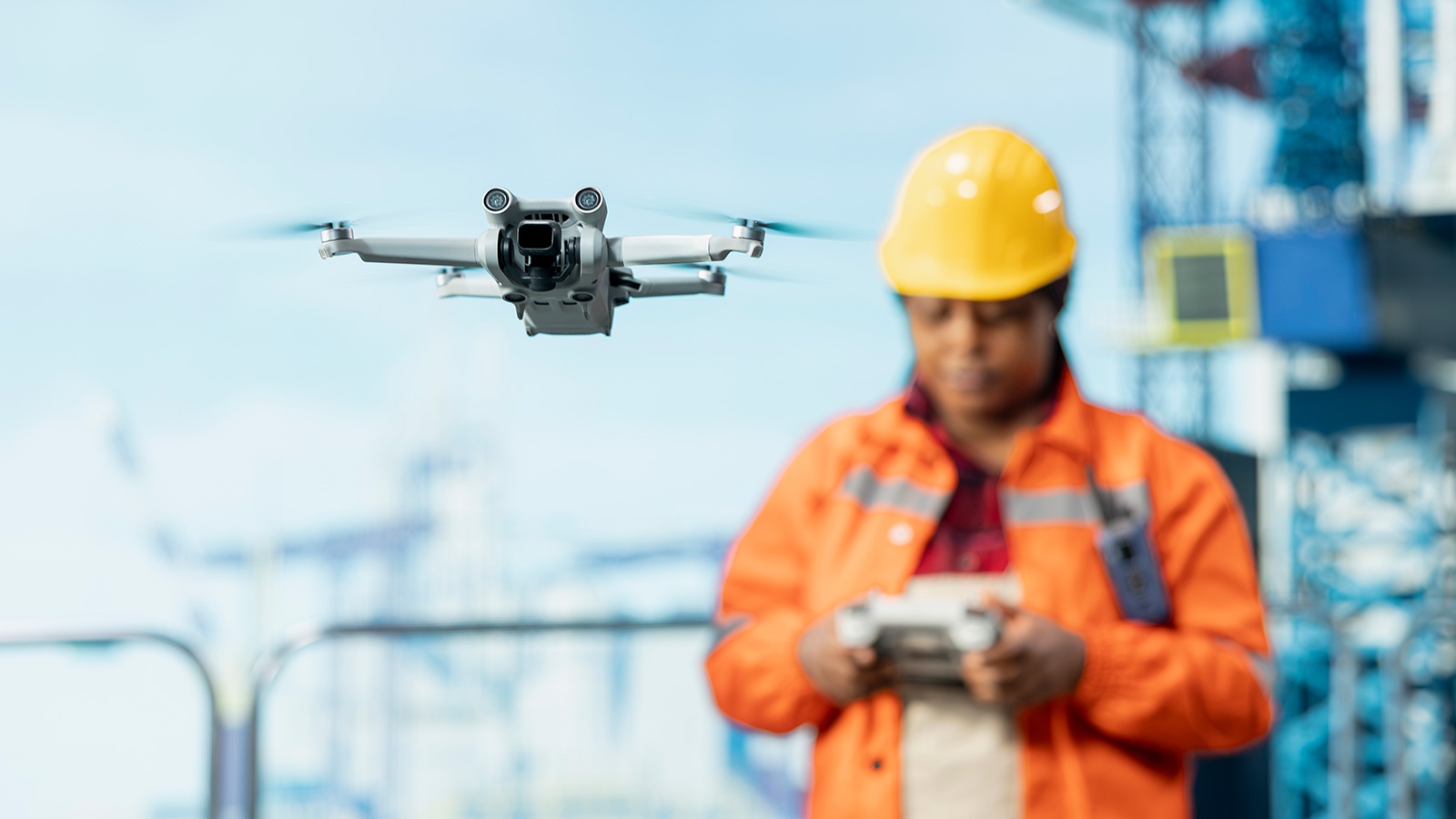 Close up of drone used to access remote areas