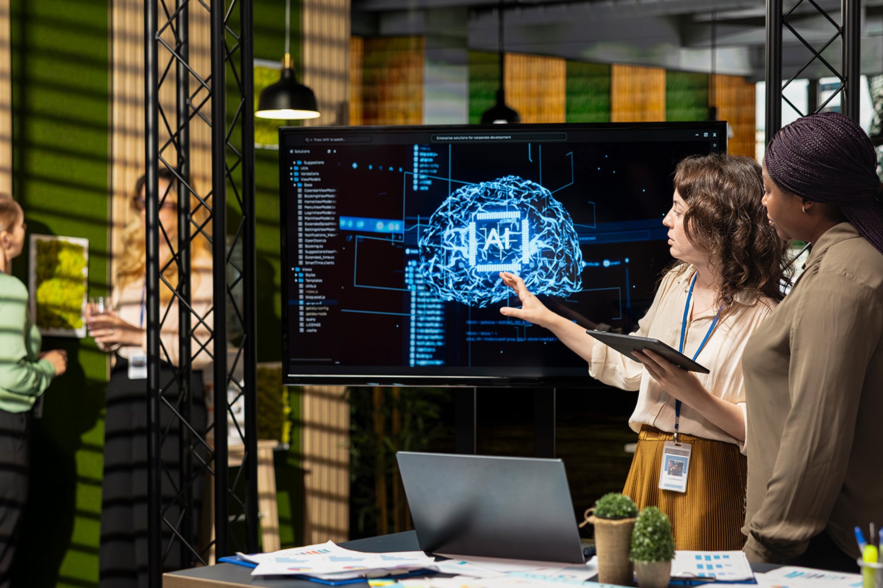 diverse team leveraging deep learning with AI