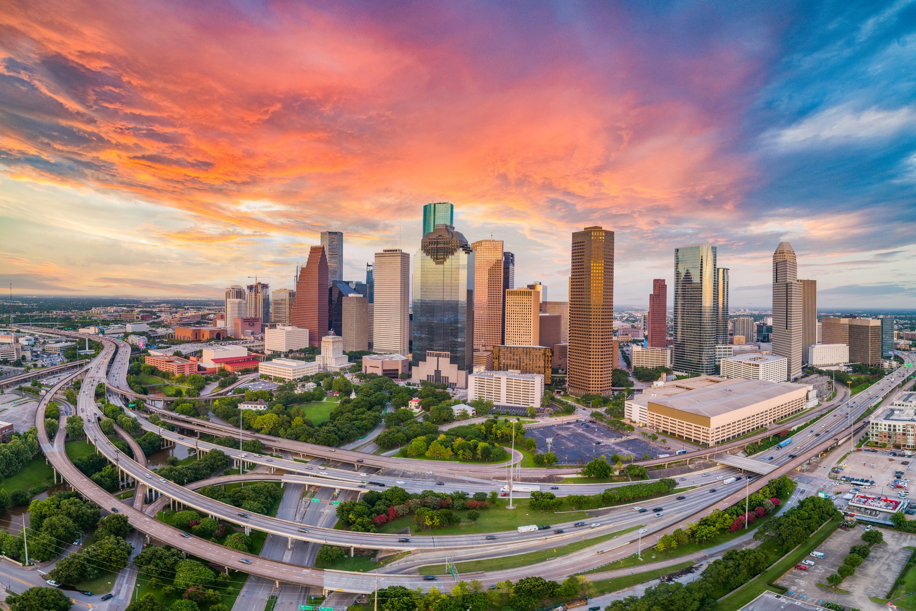 The City of Houston skyline