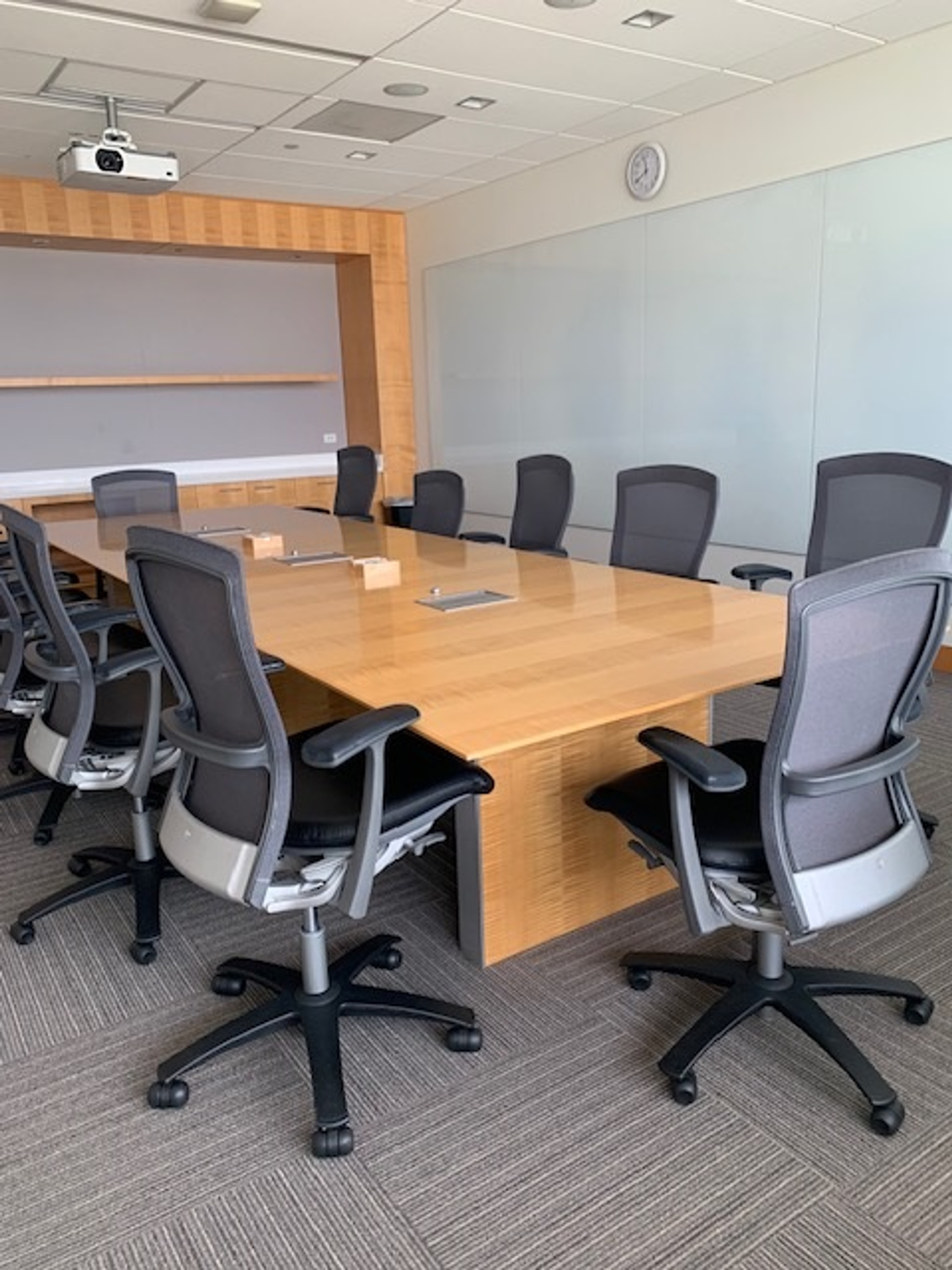 Meeting table and chairs inside the Atlantic Room