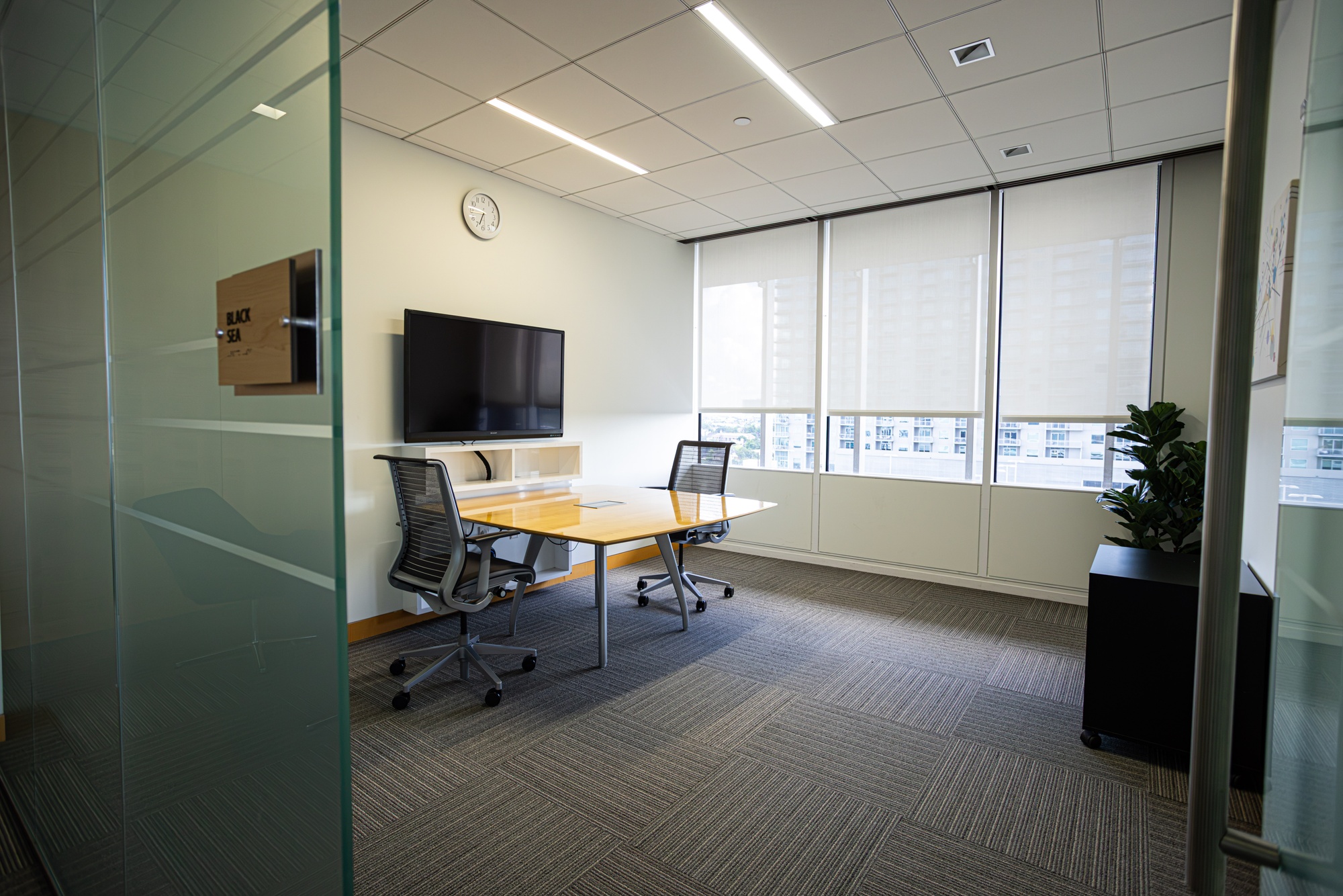 Interior shot of the working space in the Black Sea Room.