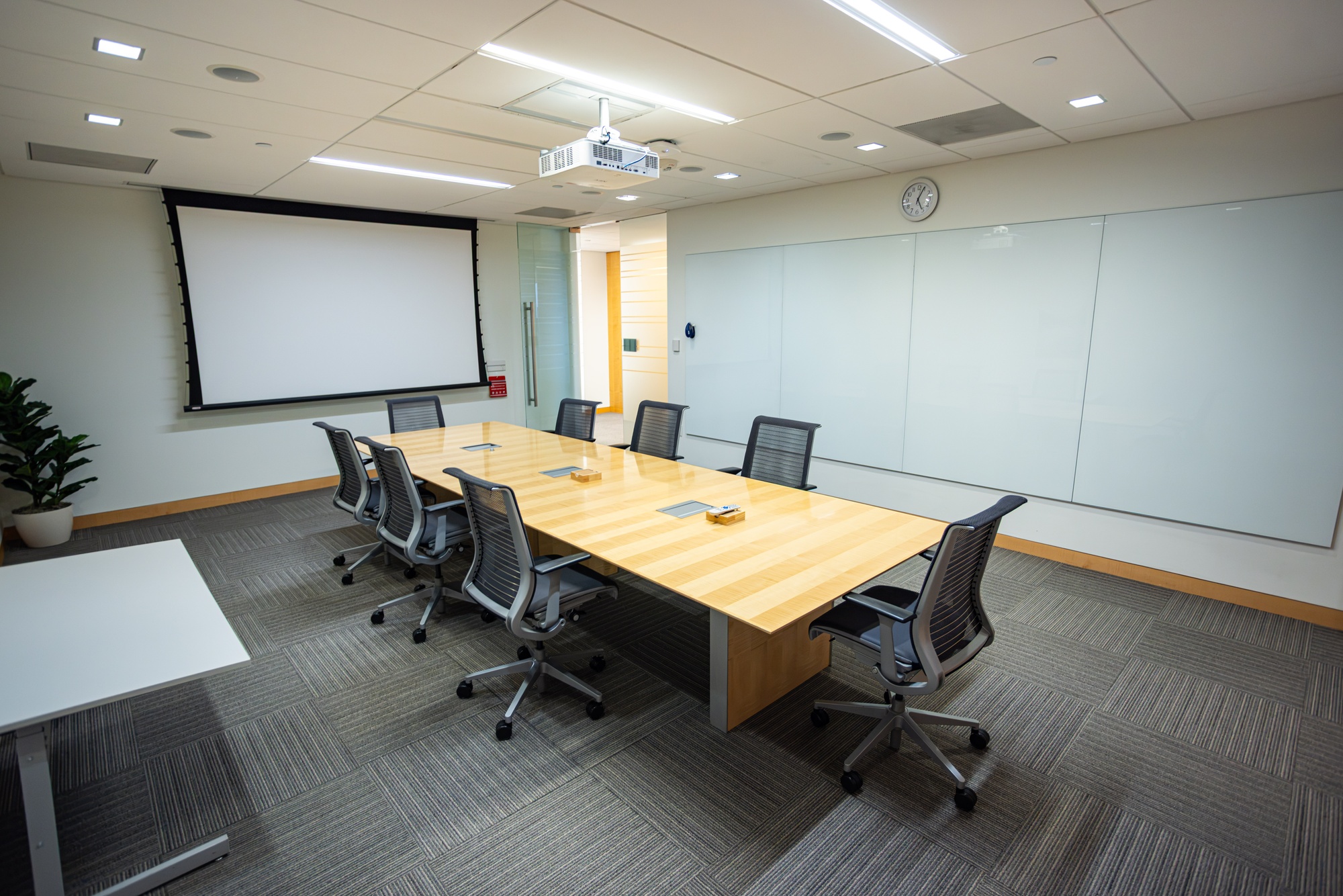 A view of the meeting space inside the Indian Ocean Room.