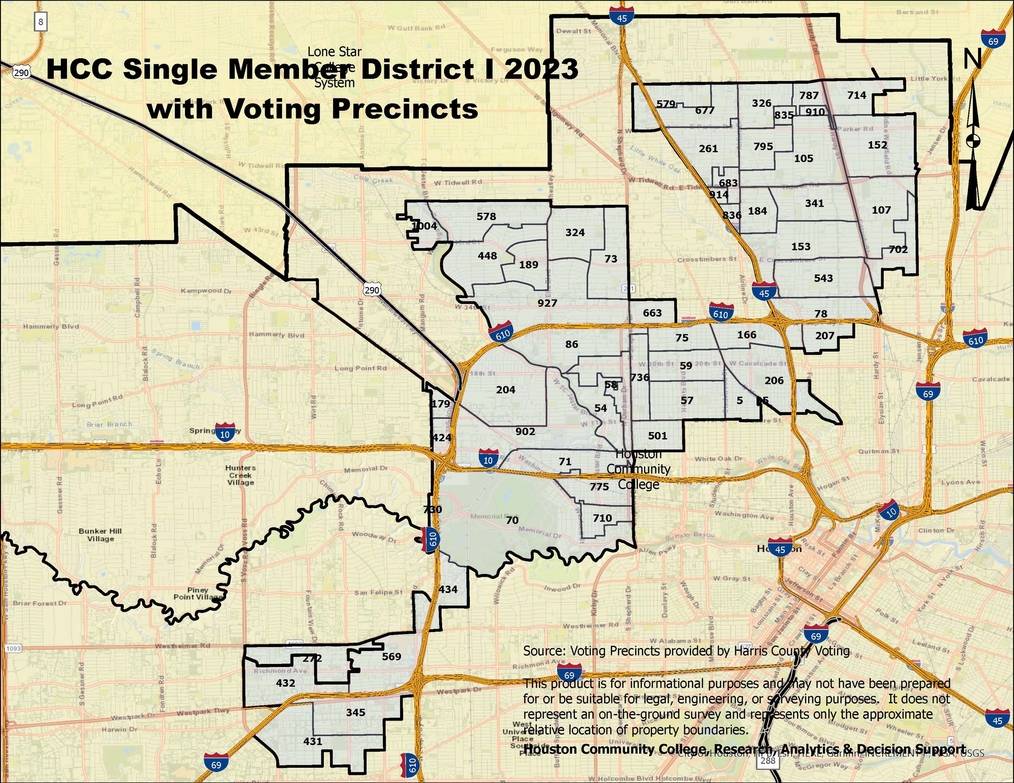 Single Member District I with Voting Precincts