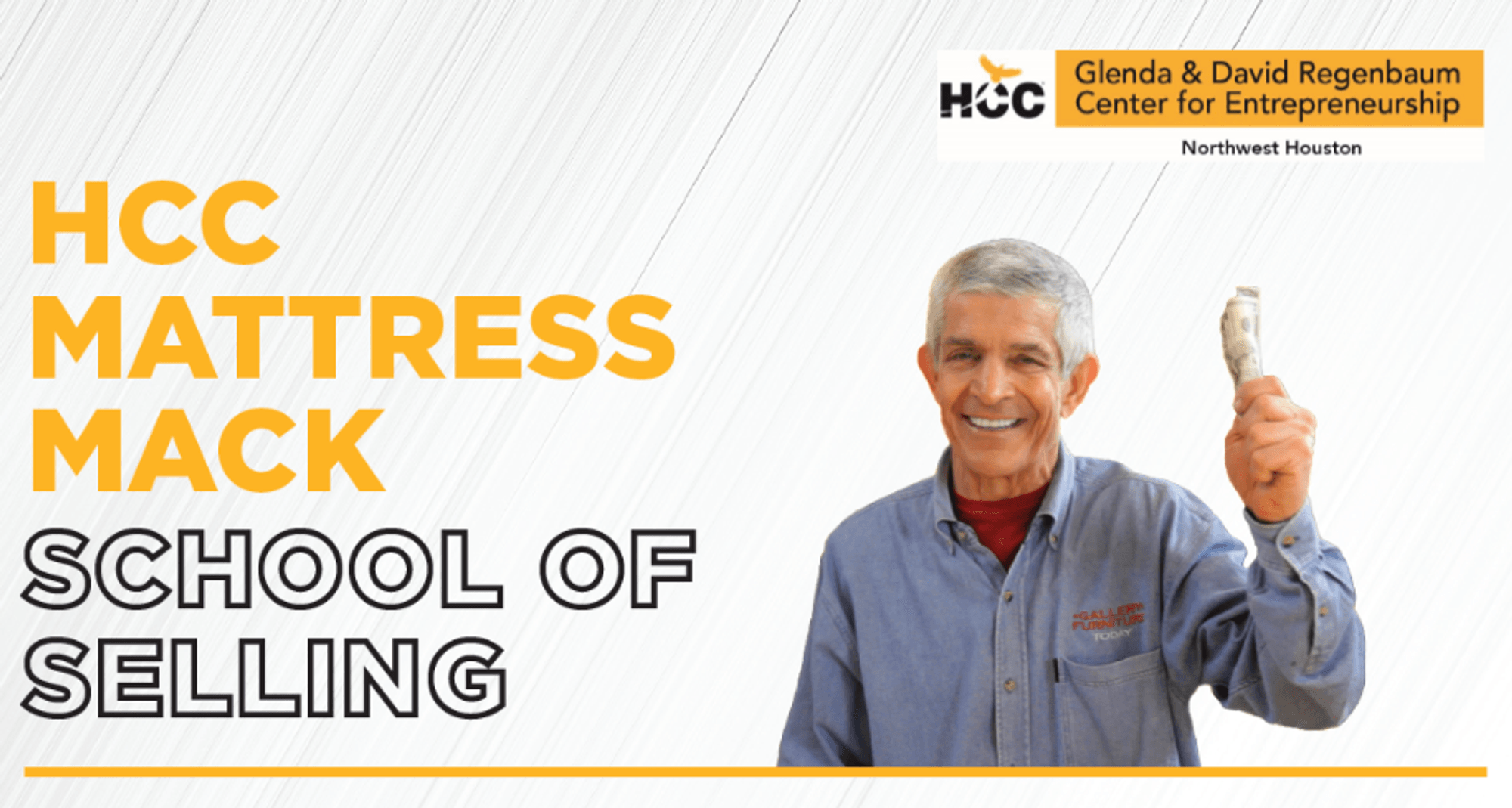 HCC Glenda & David Regenbaum Center for Entrepreneurship in Northwest Houston - HCC Mattress Mack School of Selling