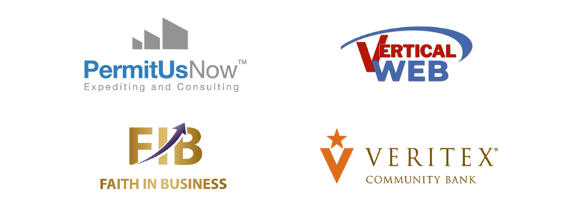 PermitUsNow: Expediting and Consulting, Verical Web, FIB Faith in business & Veritex Community Bank