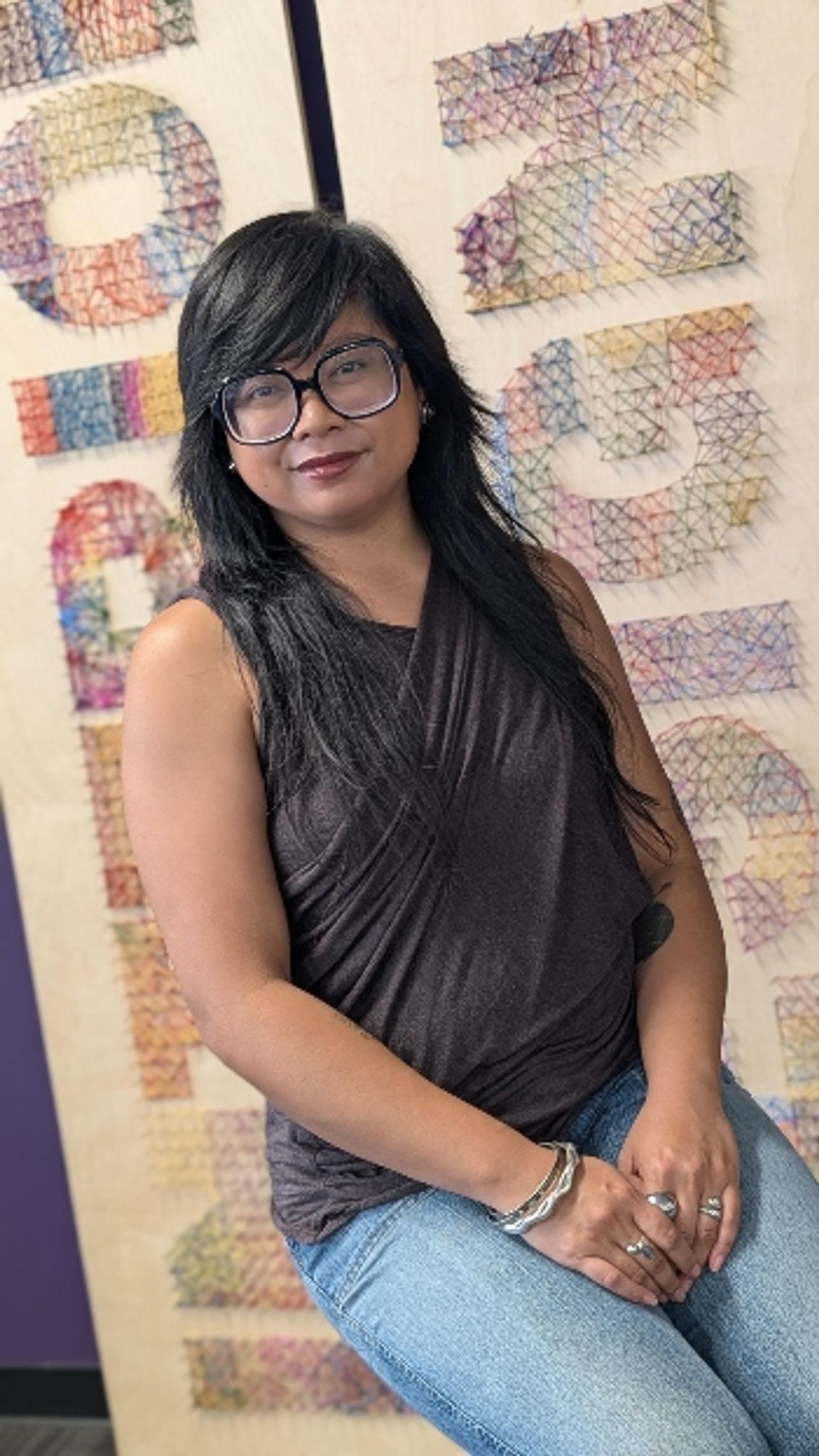 Clariza Reyes poses for a photo.