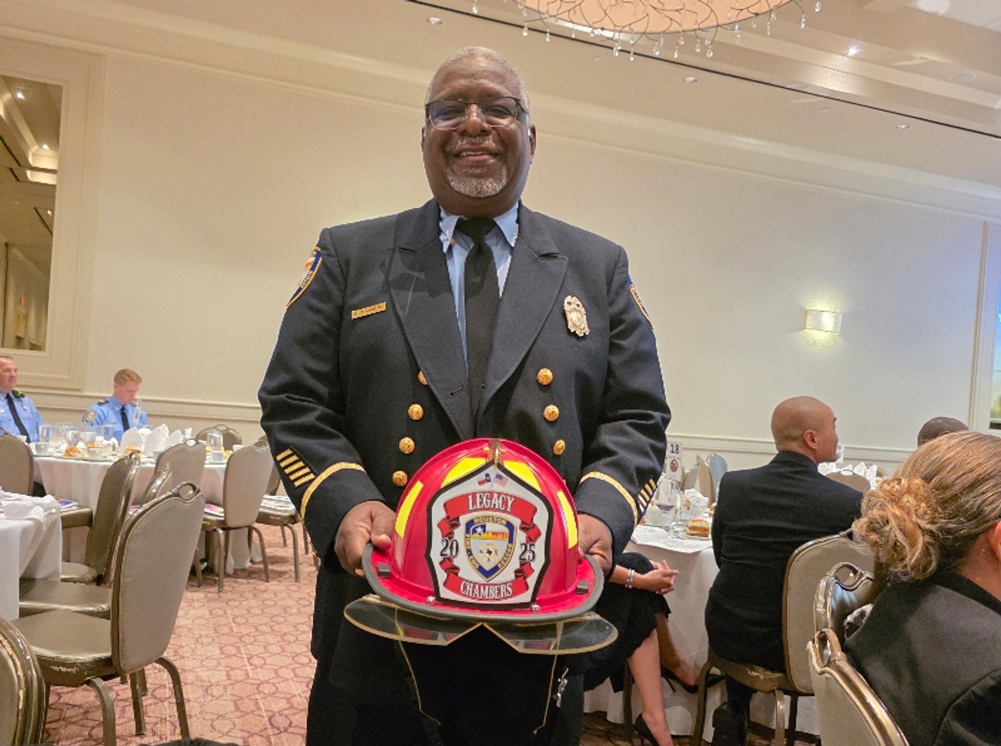 HCC EMS Instructor Capt. Fred Chambers received the HFD Legacy Honor Award.