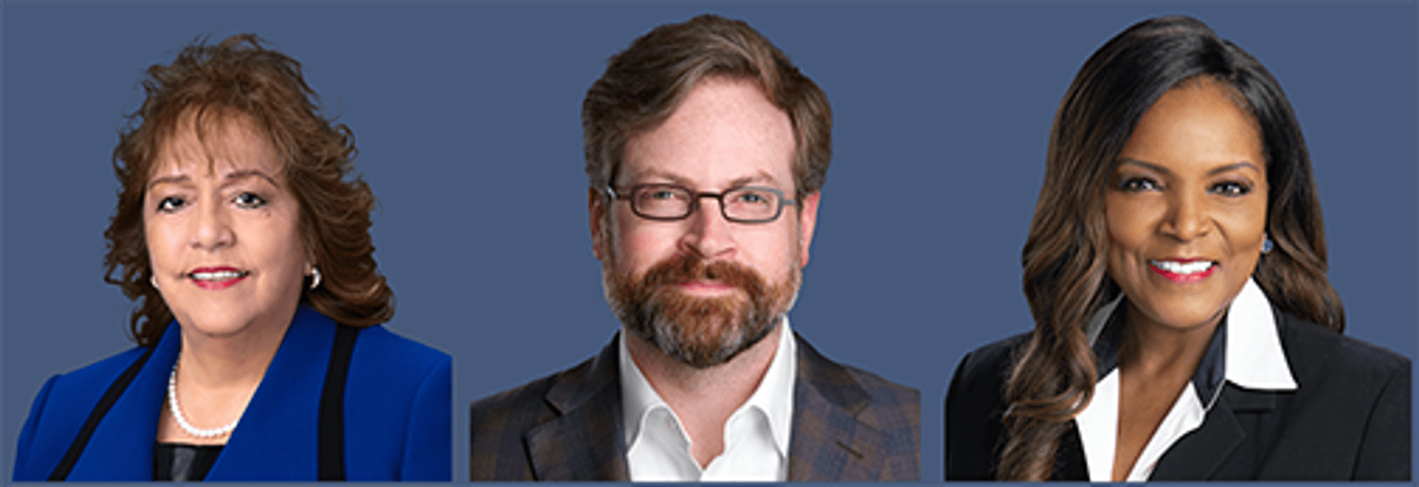 Photo caption: Chair Loredo, Vice Chair Cheben and Secretary Lenton-Gary