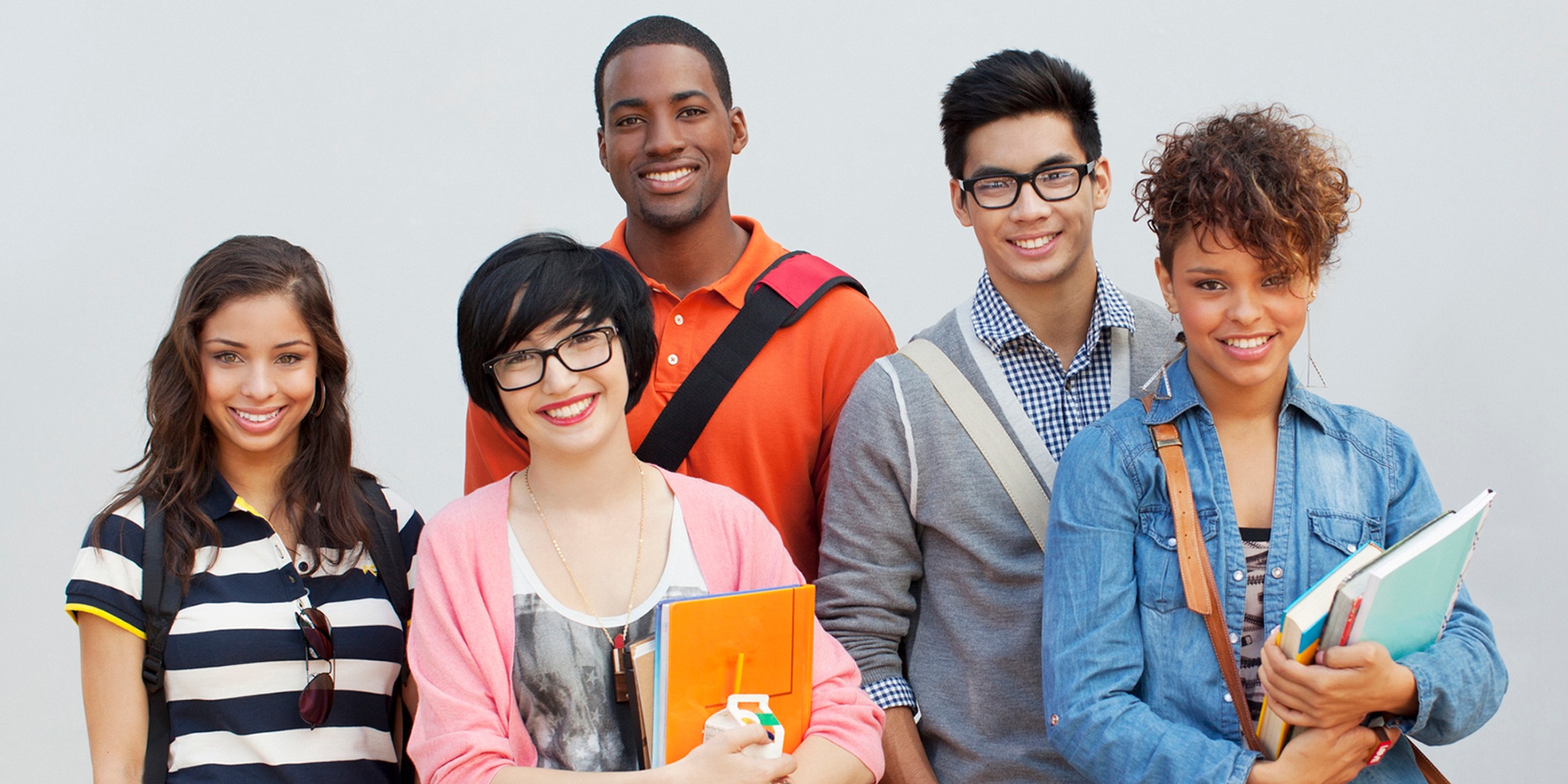 Group of smiling students
