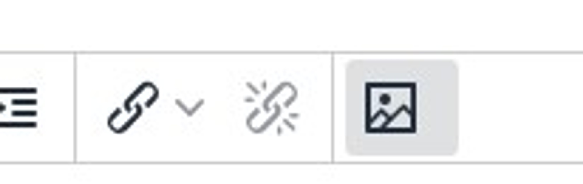 Insert from Media icon from the toolbar