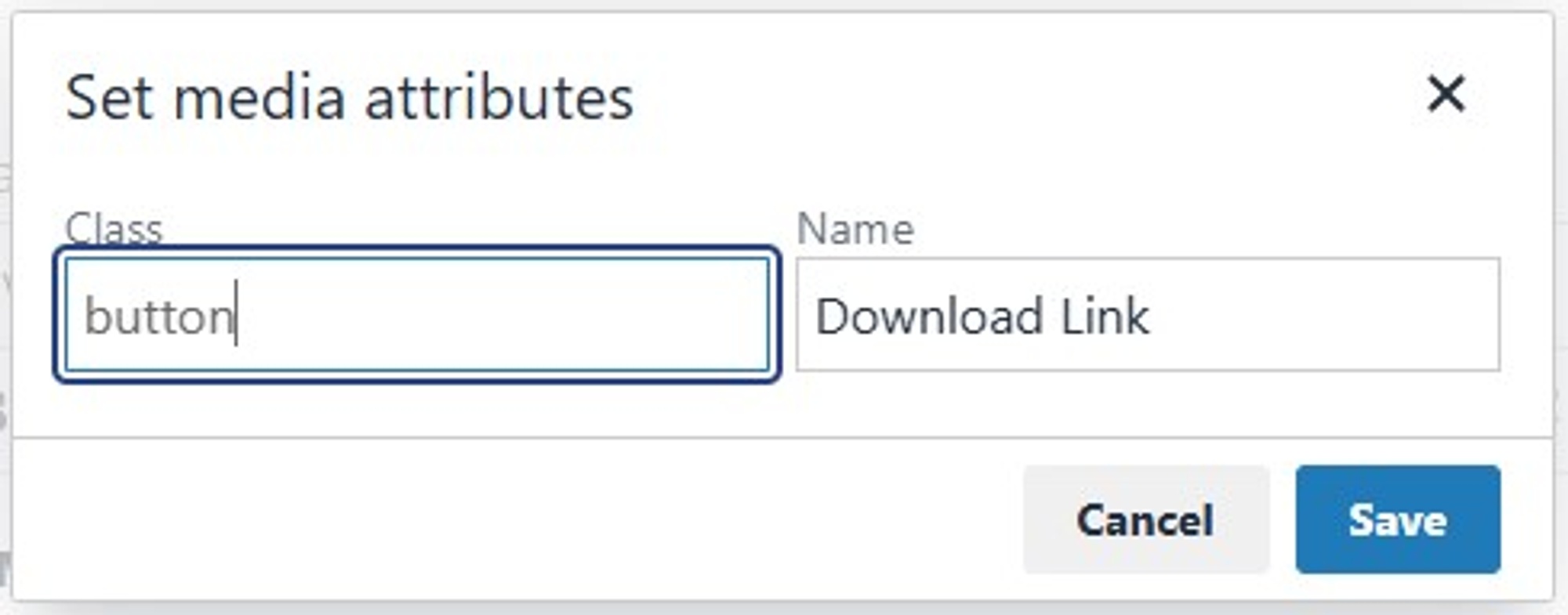 Adding button style to a media link using the class