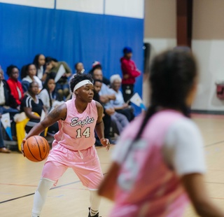 HCC Women's Basketball Intramutral player during a game
