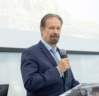 HCC Central College President Dr. Edmund "Butch" Herod speaks at an event.