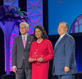 Dr. Margaret Ford Fisher with ACC leadership