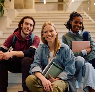 three students