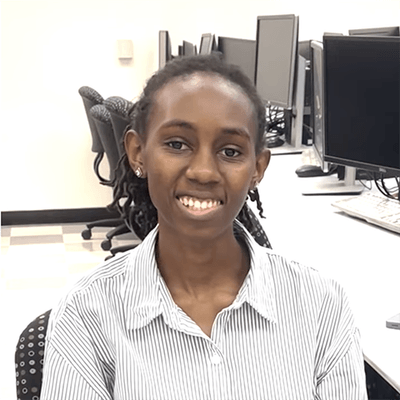 Health Information Technology student Desmar Negei