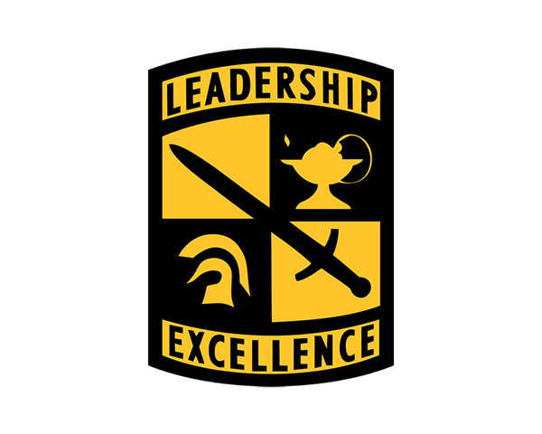 Army - Leadership and Excellence shield logo