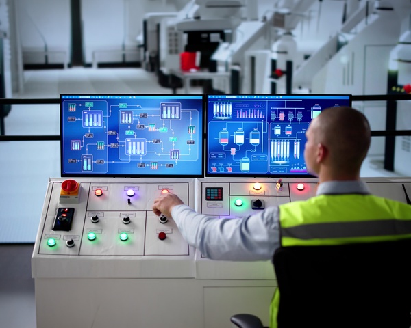 Operator at a energy control station