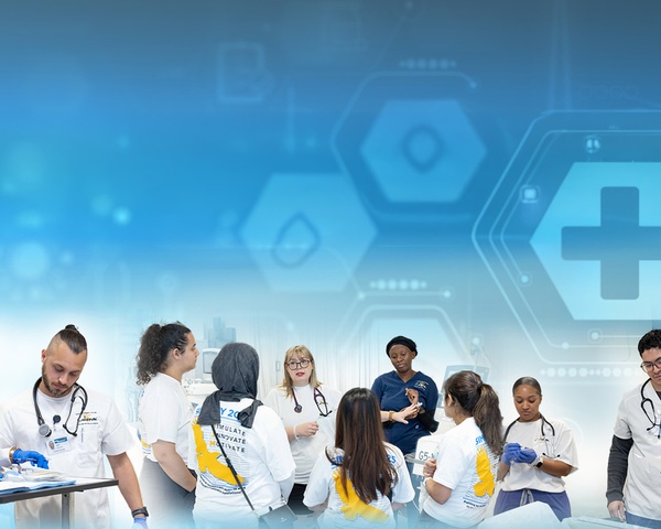 HCC Coleman College for Health Sciences students engaging in several hands on training activities