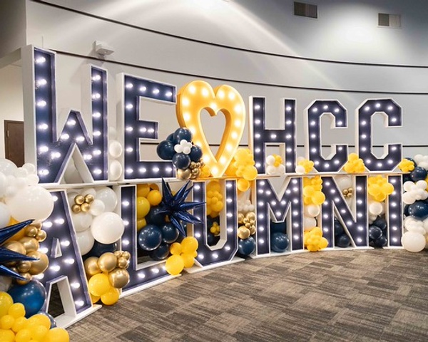 HCC Alumni Association display