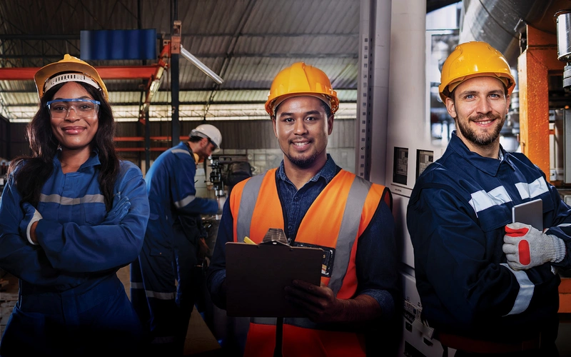 Trade workers apart of the Gulf Coast TradeUp Careers initiative