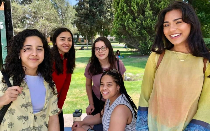 HCC Honors College students pose for a photo during a trip.