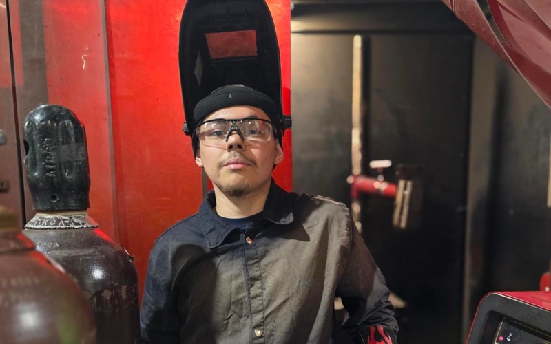 Douglas Gutierrez Sr., HCC welding student, is a recipient of the East End District Scholarship.