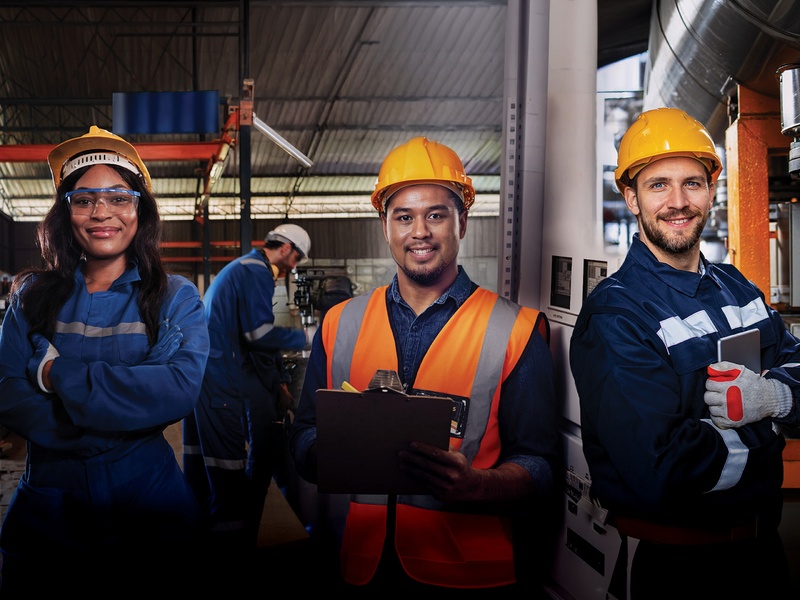 Trade workers apart of the Gulf Coast TradeUp Careers initiative