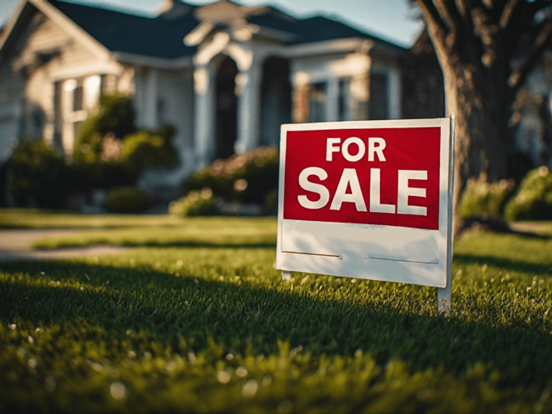 House for sale through a real estate agent