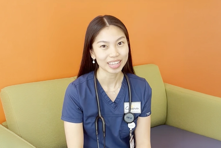 Respiratory Therapy student Gia Tran