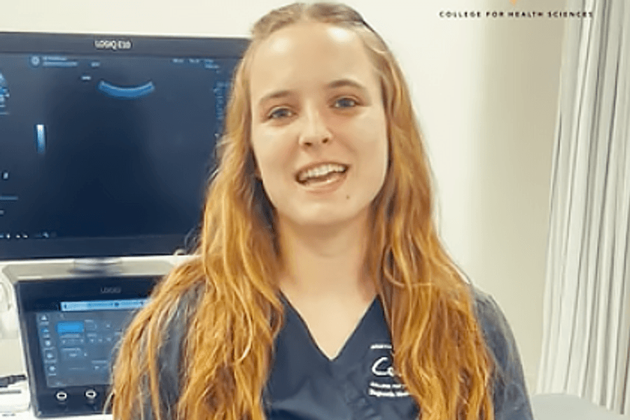 Diagnostic Medical Sonography student Marian Sicking