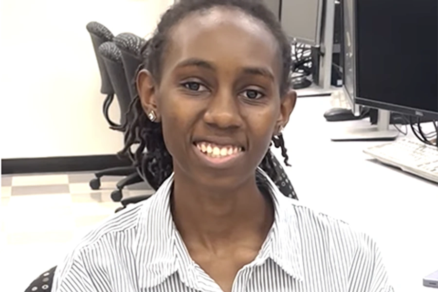 Health Information Technology student Desmar Negei