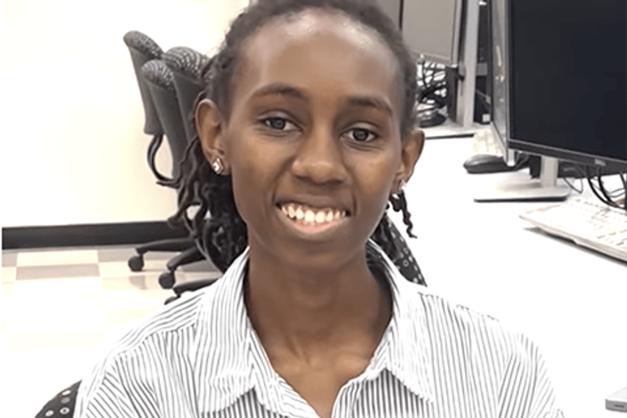 Health Information Technology student Desmar Negei
