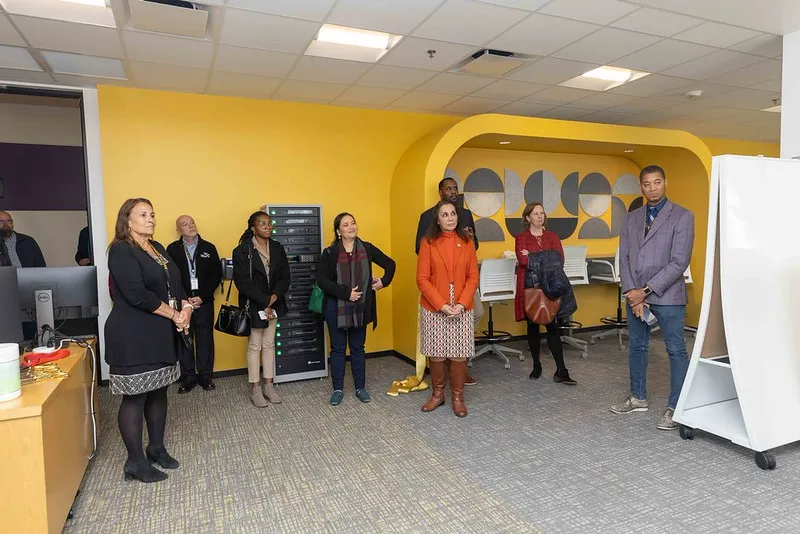 HCC staff members attend the Digital Access Center Opening.